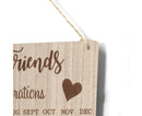 DIY Families Friends Birthday Celebration Calendar Reminder Planner Board Decor