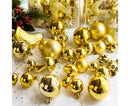 30Pcs Xmas Tree Balls Party Supplies-Golden