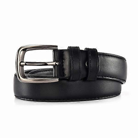 Women's Black Leather Belts for Jeans and Dresses
