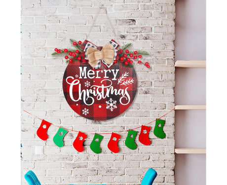 Hanging Plaque for Door-Red
