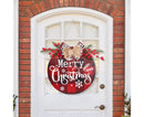 Hanging Plaque for Door-Red