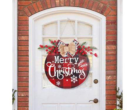 Hanging Plaque for Door-Red