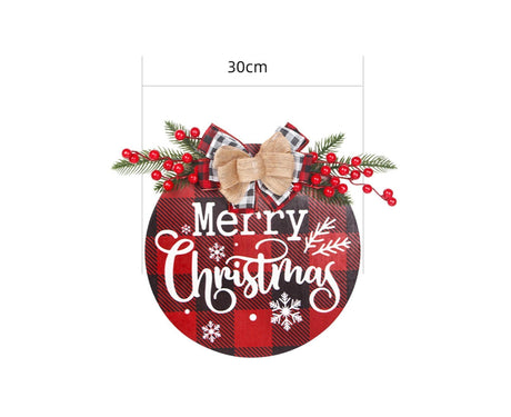 Hanging Plaque for Door-Red