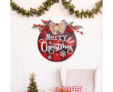 Hanging Plaque for Door-Red