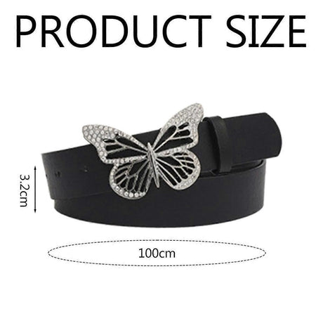 Women's Leather Belt with Buckle for Jeans and Dresses