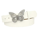 Women's Leather Belt with Buckle for Jeans and Dresses