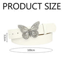 Women's Leather Belt with Buckle for Jeans and Dresses
