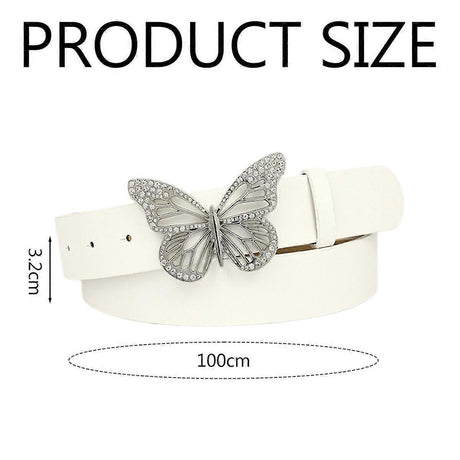 Women's Leather Belt with Buckle for Jeans and Dresses