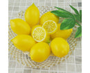 10Pcs Mini Artificial Lemon Simulation Fruit Photography Prop Party Table Decor-Yellow