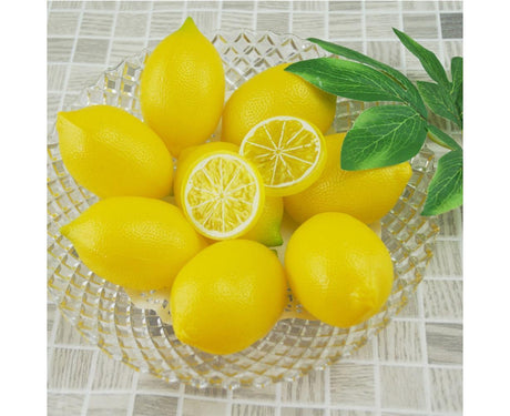 10Pcs Mini Artificial Lemon Simulation Fruit Photography Prop Party Table Decor-Yellow