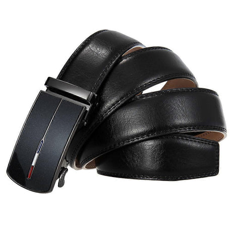 Men's Classic Black Leather Belt