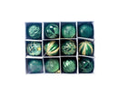 1 Box Glitter Ball Eco-friendly Waterproof PVC Decorative Glitter Baubles Supplies for Home-Green
