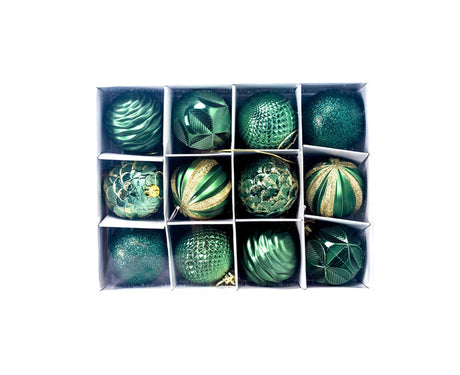 1 Box Glitter Ball Eco-friendly Waterproof PVC Decorative Glitter Baubles Supplies for Home-Green