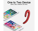 Ear Hook Wireless Headphones - Non Ear Plug - Noise Cancelling Single Ear Headset with Mic