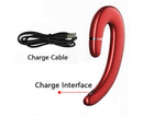 Ear Hook Wireless Headphones - Non Ear Plug - Noise Cancelling Single Ear Headset with Mic