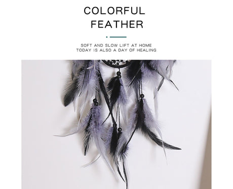 Feather Dream Catcher Home Decor-Black