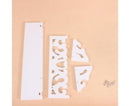 Modern White Floating Wall Mounted Display Storage Shelf Home Living Room Decor-White S