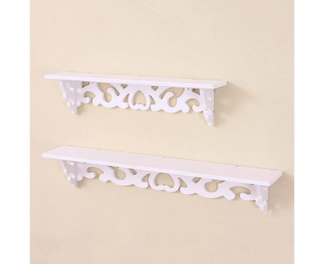 Modern White Floating Wall Mounted Display Storage Shelf Home Living Room Decor-White S