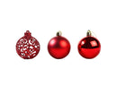 6Pcs 8cm Xmas Tree Pendant-Red 8 cm