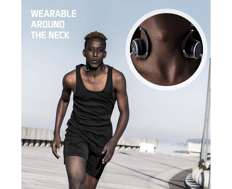 Bluetooth Headphones - Wrap Around Head - Foldable Sports Wireless Headset with Mic