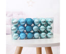 36Pcs/Set Xmas Hanging Ball Decor-Blue