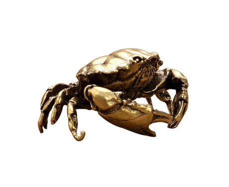 Brass Crab Statue for Gift-Brass Color