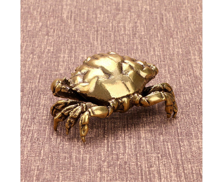 Brass Crab Statue for Gift-Brass Color