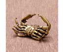 Brass Crab Statue for Gift-Brass Color