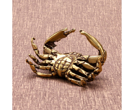 Brass Crab Statue for Gift-Brass Color