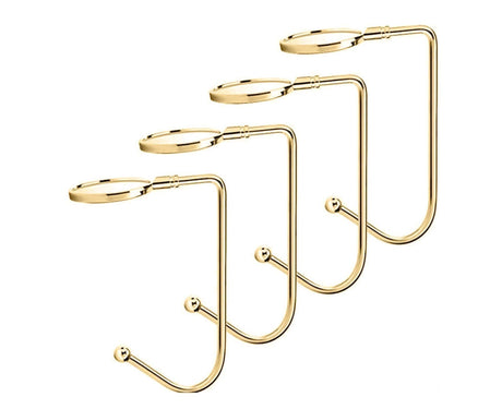4Pcs Christmas Hook for Home-Golden