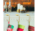 4Pcs Christmas Hook for Home-Golden