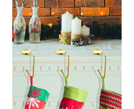 4Pcs Christmas Hook for Home-Golden