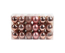 Box DIY Christmas Balls-Rose Gold