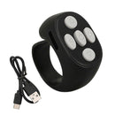 Bluetooth 5.3 Wireless Smart Ring Controller - Black