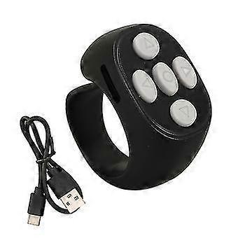Bluetooth 5.3 Wireless Smart Ring Controller - Black
