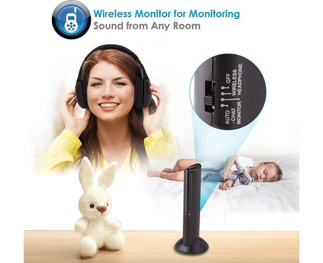 Stereo Wireless Over-Ear Headphones High Fidelity Headset