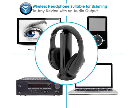 Stereo Wireless Over-Ear Headphones High Fidelity Headset