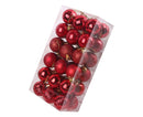 36Pcs Christmas Tree Balls Festival Home Party Mall Xmas Hanging Decor Ornament-Red