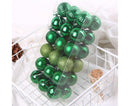 36Pcs Christmas Tree Balls Festival Home Party Mall Xmas Hanging Decor Ornament-Red