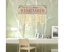 Wall Hanging Calendar Wooden Words Print Family Home Ornaments Office Decor- A