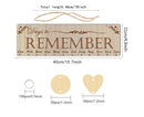 Wall Hanging Calendar Wooden Words Print Family Home Ornaments Office Decor- A