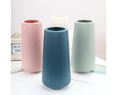 Plastic Nordic Style Vase Dried Flower Arrangement Pot Holder Home Office Decor-Green