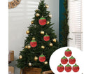 6Pcs Strawberry Ball Pendants-8 cm