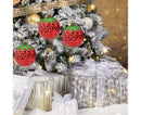 6Pcs Strawberry Ball Pendants-8 cm