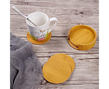 6Pcs Faux Leather Marble Coasters Cup Mat Pad Holder Placemat Dining Table Decor- B