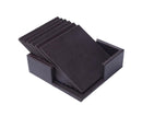 6Pcs Faux Leather Marble Coasters Cup Mat Pad Holder Placemat Dining Table Decor- B