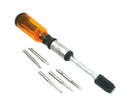1 Set Screwdrivers Demountable High Precision Metal Hand Pressing Nut Drivers Hand Tools-Yellow