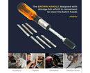1 Set Screwdrivers Demountable High Precision Metal Hand Pressing Nut Drivers Hand Tools-Yellow