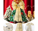 Xmas Tree Wreath Bow Pendant for Party-Golden