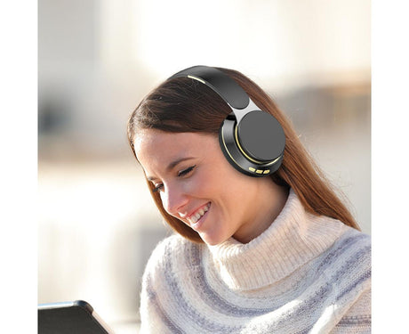 Wireless Headphones - Foldable Stereo - Bluetooth Over Ear Headset with Mic for Sports